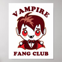 Fang Club | Pun Gracioso Y Vampiro Cute