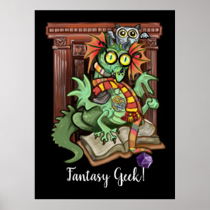 Póster Fanntasy Fan Dragon