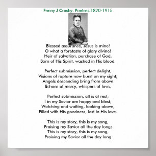 Póster Fanny, bendita seguridad, Jesús es mío.