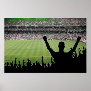 Póster Fans de fútbol Poster estadio