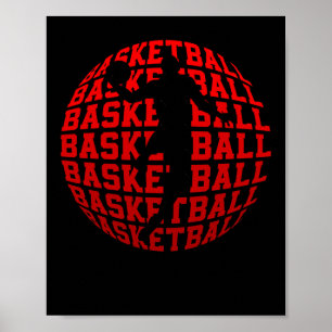 Póster Fans de Retro Campeón de Baloncesto