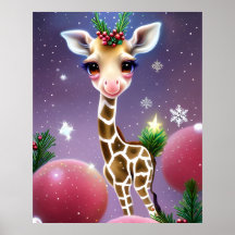 Fantasía Adorable bebé Giraffe con Holly