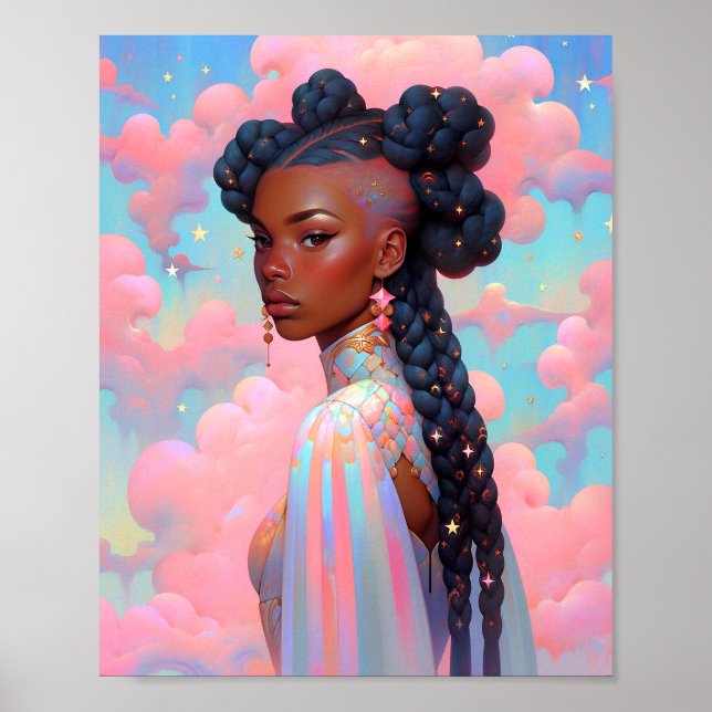 Póster Fantasía afroamericana (Frente)