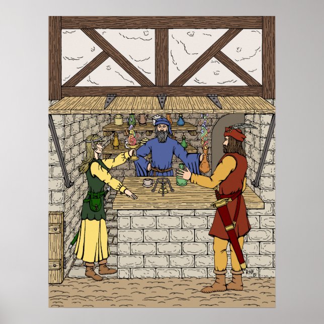 Póster Fantasía Apothecary Shop (Frente)