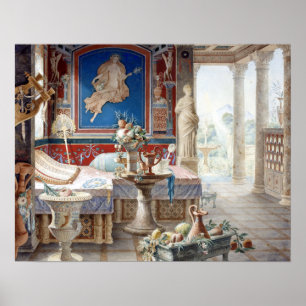 Póster Fantasía arquitectónica de Félix Duban