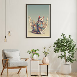 Póster Fantasía Cat l Misty Meow | Gato alado [1/4]