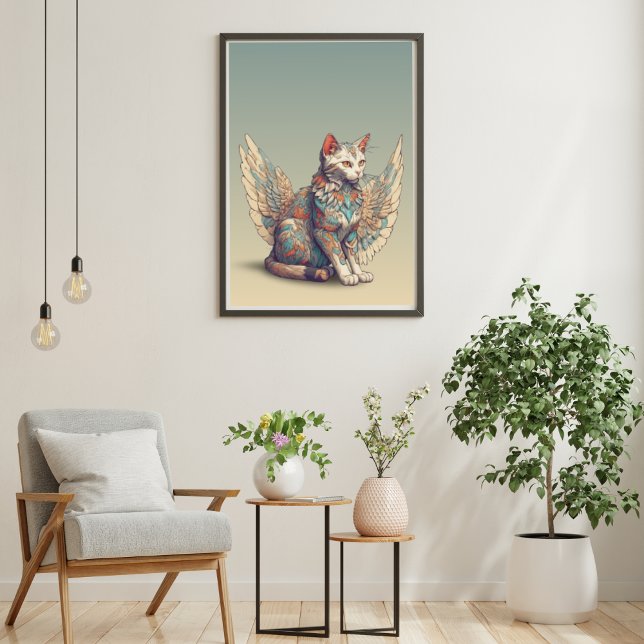 Póster Fantasía Cat l Misty Meow | Gato alado [1/4] (Subido por el creador)