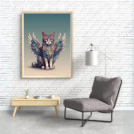 Póster Fantasía Cat l Misty Meow | Gato alado [2/4]