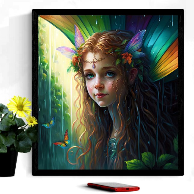 Póster Fantasía Chica de hadas arcoiris (Subido por el creador)