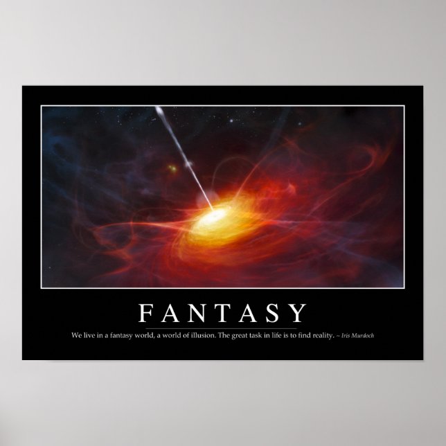 Póster Fantasía: Cita Inspiradora (Frente)