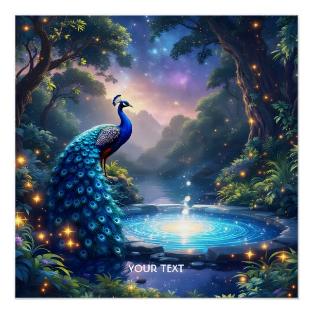 Póster Fantasía Cuesta Noche Peacock (Anverso)