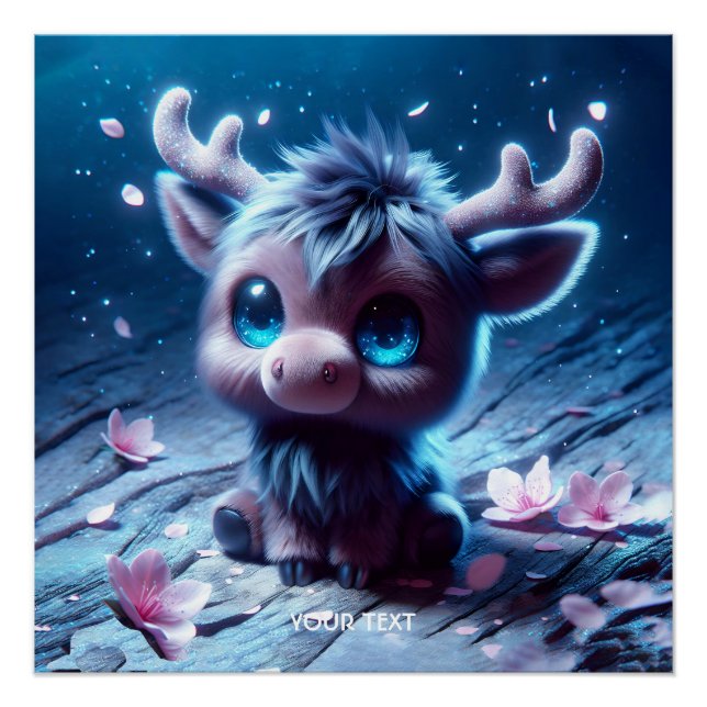Póster Fantasía Cuidad Happy Baby Moose (Anverso)