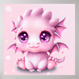 Póster Fantasía cutánea y adorable: teoría del bebé rosad