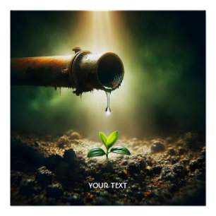 Póster Fantasía Cute Gota De Agua