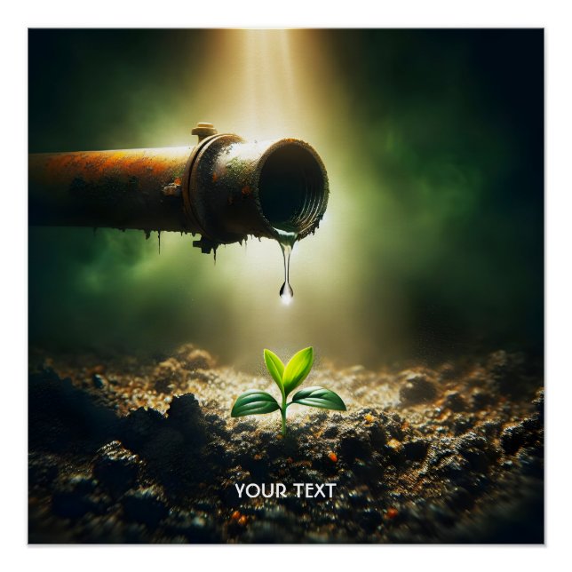 Póster Fantasía Cute Gota De Agua (Anverso)