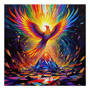 Póster Fantasía Cute Prisma Phoenix Rising