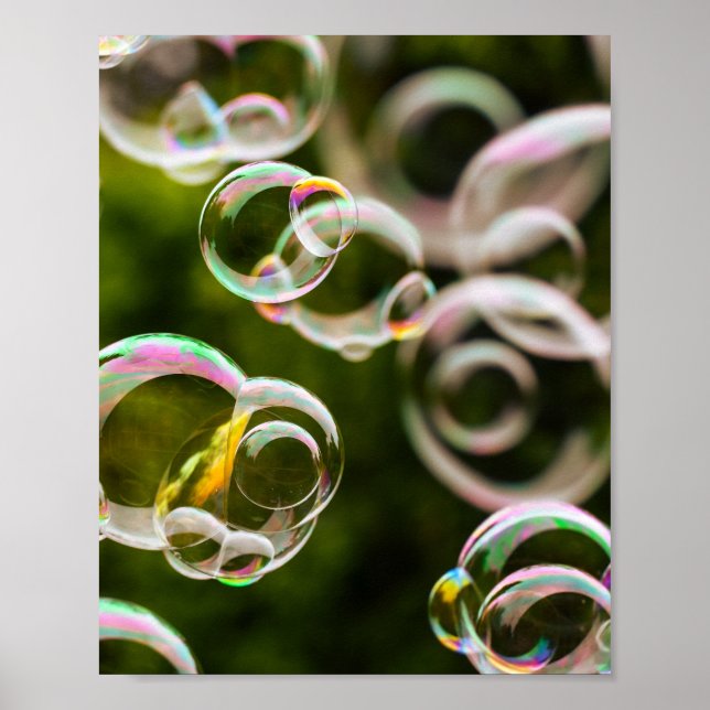 Póster fantasía de burbujas (Frente)