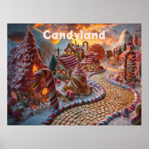 Póster Fantasía de Candyland