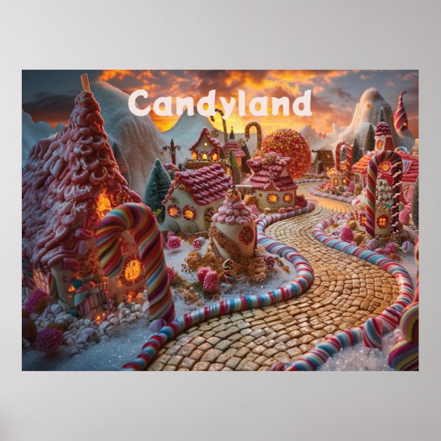 Póster Fantasía de Candyland (Frente)
