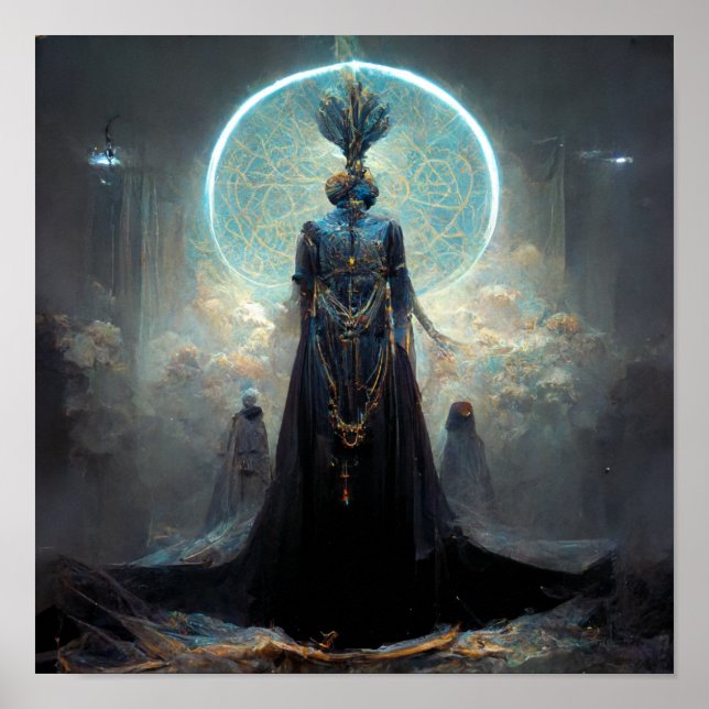 Póster Fantasía de ciencia ficción Alien Fae 3 (Frente)