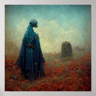 Póster Fantasía de ciencia ficción en la tumba surrealist