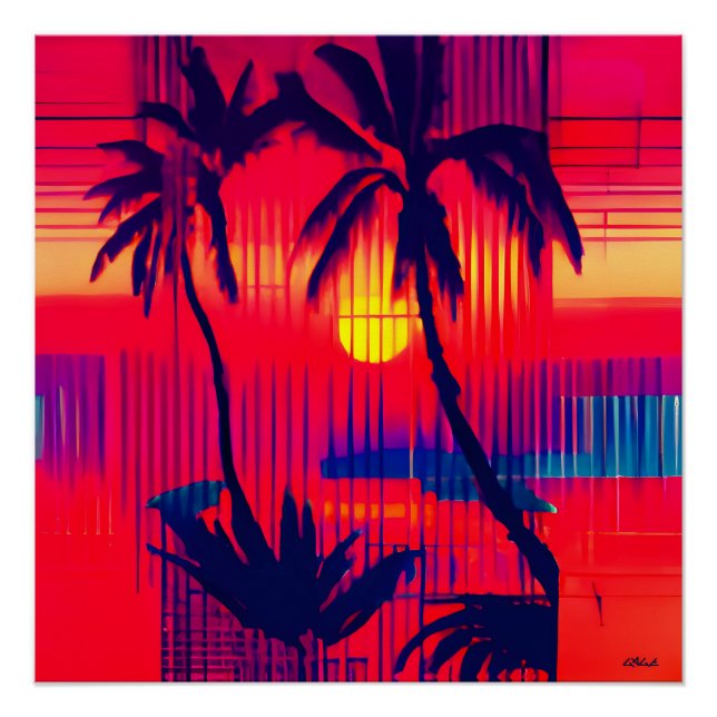 Póster Fantasía de escape tropical (Anverso)