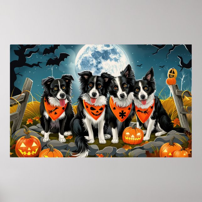 Póster Fantasía de Halloween en la frontera (Frente)