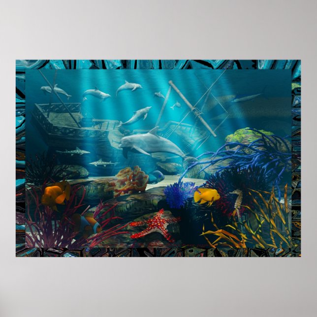 Póster Fantasía de naufragio por michelle Wilder (Frente)