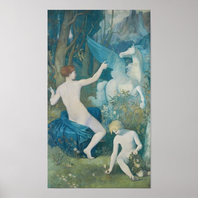 Póster Fantasía de Puvis de Chavannes CC0180 (Frente)