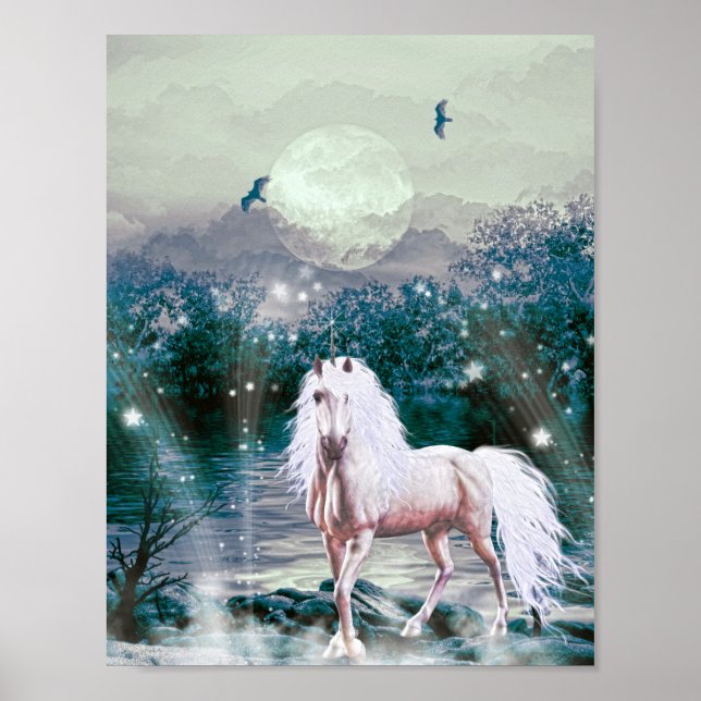 Póster Fantasía de Unicorn (Frente)