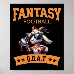 Póster Fantasía divertida campeona de fútbol