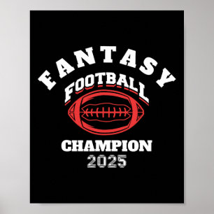 Póster Fantasía divertida en el fútbol de la Champion Fan