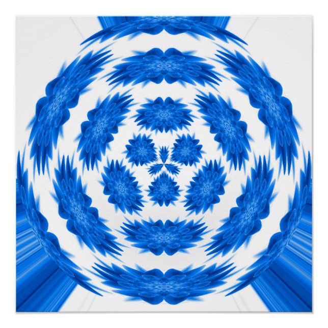 Póster Fantasía en azul... (Anverso)