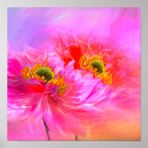 Póster Fantasía floral