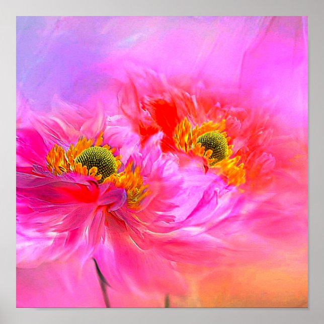 Póster Fantasía floral (Frente)