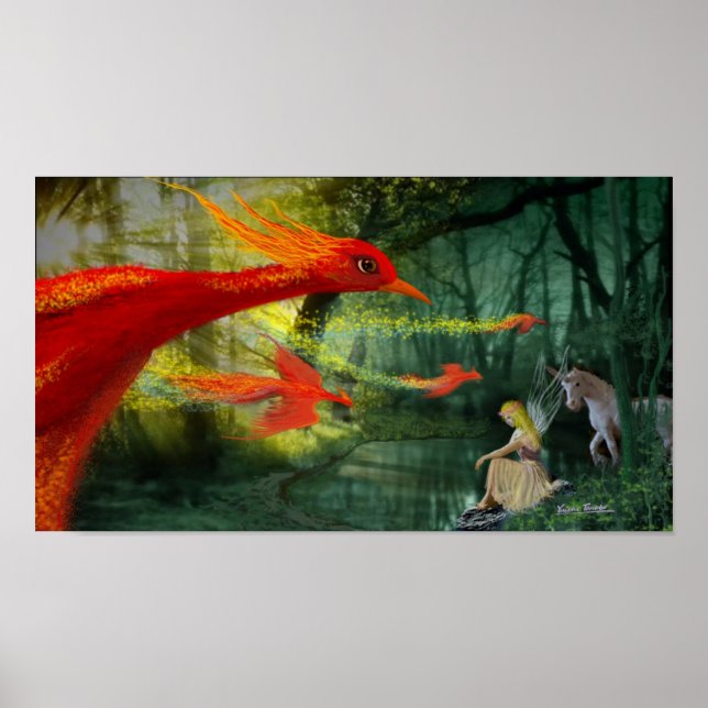 Póster Fantasía forestal 1 (Frente)