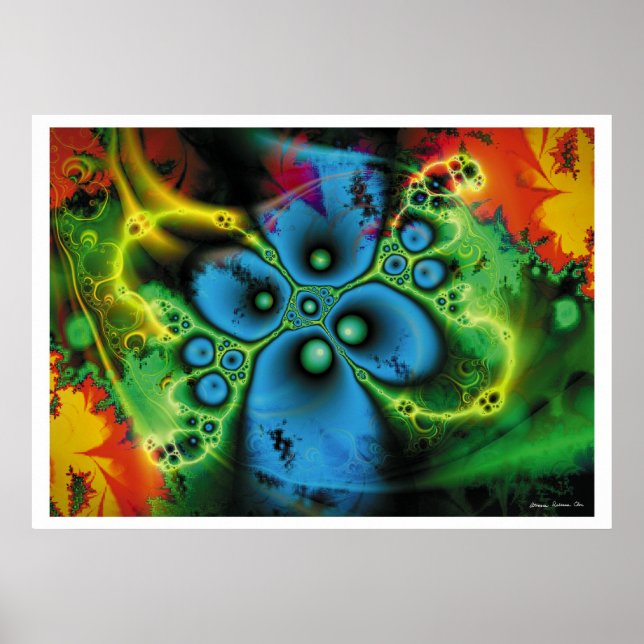 Póster Fantasía fractal 10 (Frente)