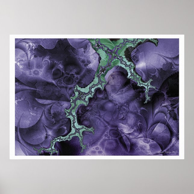 Póster Fantasía fractal 11 (Frente)