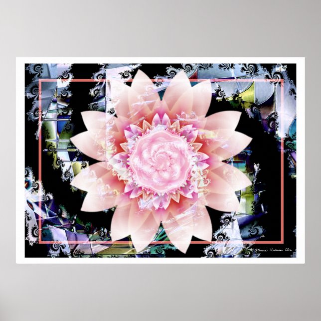 Póster Fantasía fractal 12 (Frente)