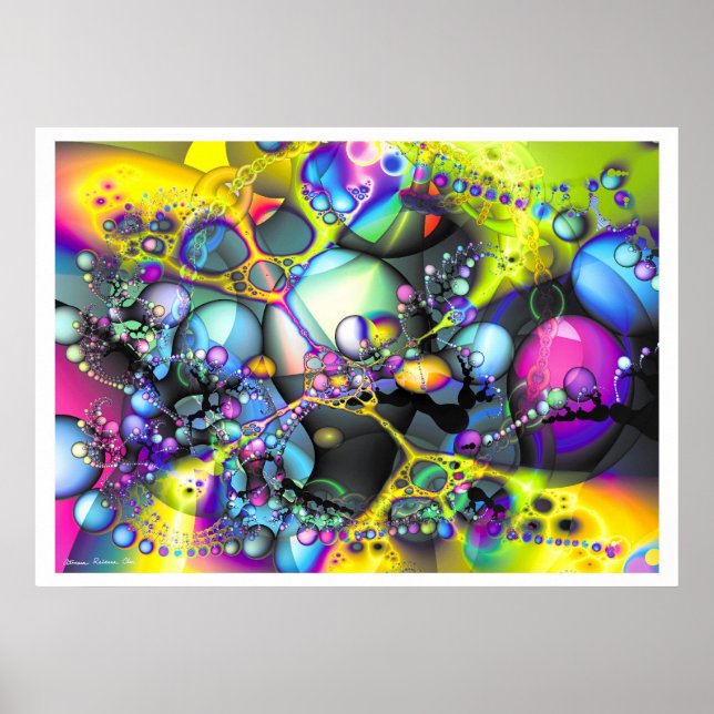 Póster Fantasía fractal 13 (Frente)