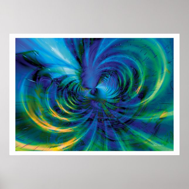 Póster Fantasía fractal 18 (Frente)