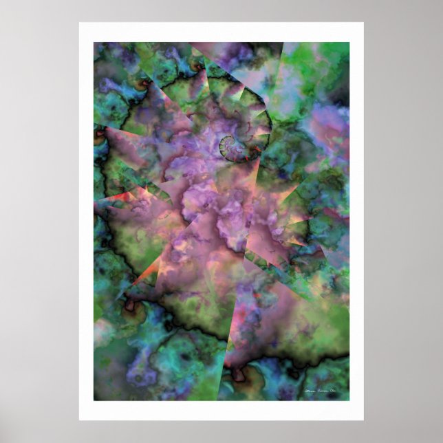 Póster Fantasía fractal 21 (Frente)