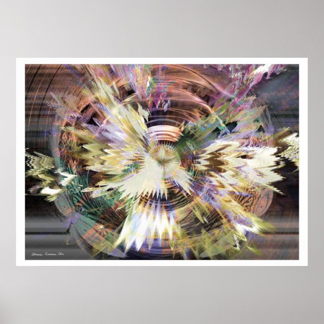 Póster Fantasía fractal 6 (Frente)