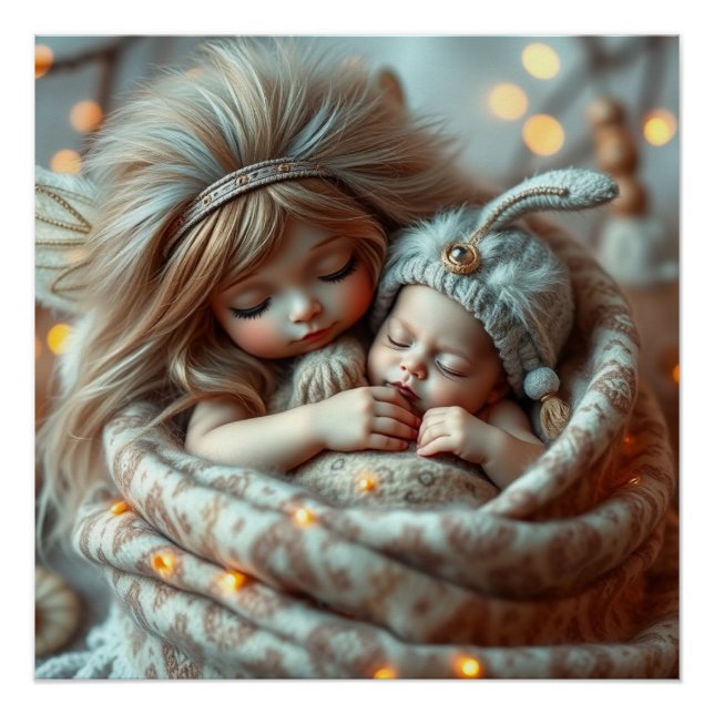 Póster Fantasía Láctea: Madre y arte del bebé (Anverso)
