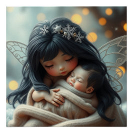Póster Fantasía Láctea: Madre y arte del bebé