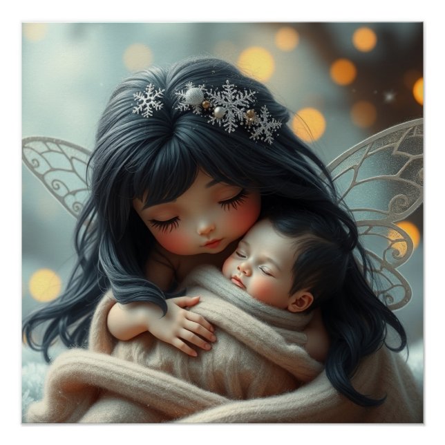 Póster Fantasía Láctea: Madre y arte del bebé (Anverso)