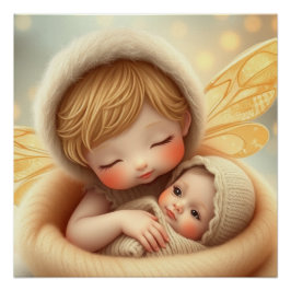 Póster Fantasía Láctea: Madre y arte del bebé