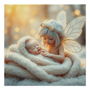 Póster Fantasía Láctea: Madre y arte del bebé