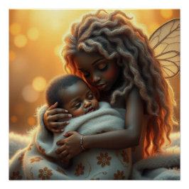 Póster Fantasía Láctea: Madre y arte del bebé