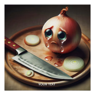 Póster Fantasía llorando de cebolla triste